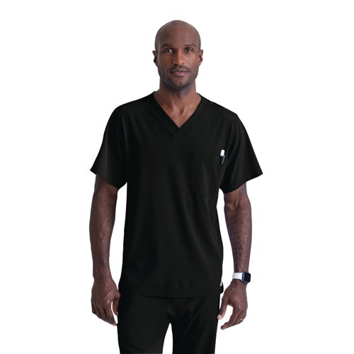 Skechers Unisex V Neck Scrub Top Black M SK0112/BLAC/M