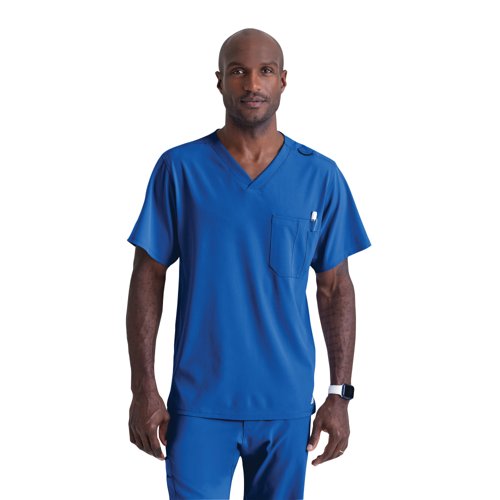 Skechers Unisex V Neck Scrub Top Royal Blue XS SK0112/ROYA/XS