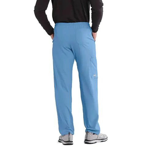 WIS12973 | The Structure Unisex scrub trousers from Skechers (by Barco) are a straight leg, elasticated waist trouser incorporating many modern fabric features such as a spandex 4 way stretch, soil release and moisture wicking - a contemporary fabric technology which pulls moisture away from the skin, providing dryness and comfort for your whole shift. These scrub trousers are made using recycled materials and every pair has saved 7 plastic bottles from landfill.