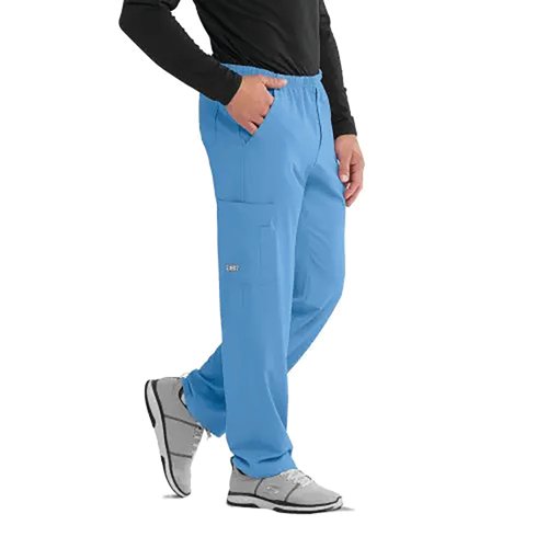 WIS12974 | The Structure Unisex scrub trousers from Skechers (by Barco) are a straight leg, elasticated waist trouser incorporating many modern fabric features such as a spandex 4 way stretch, soil release and moisture wicking - a contemporary fabric technology which pulls moisture away from the skin, providing dryness and comfort for your whole shift. These scrub trousers are made using recycled materials and every pair has saved 7 plastic bottles from landfill.