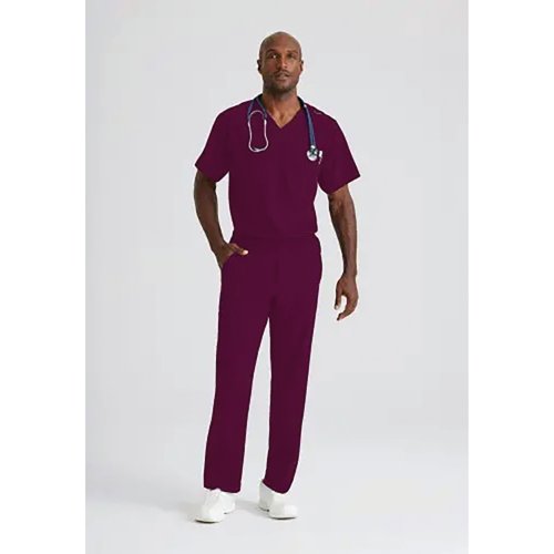WIS12981 | The Structure Unisex scrub trousers from Skechers (by Barco) are a straight leg, elasticated waist trouser incorporating many modern fabric features such as a spandex 4 way stretch, soil release and moisture wicking - a contemporary fabric technology which pulls moisture away from the skin, providing dryness and comfort for your whole shift. These scrub trousers are made using recycled materials and every pair has saved 7 plastic bottles from landfill.