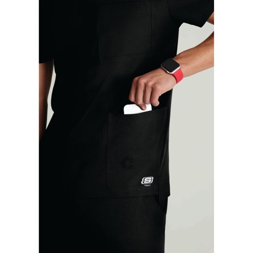 WIS18092 | The SKT193 Thesis Scrub top from Skechers by Barco provides unparalleled comfort in eco-friendly fabrics, designed with an active lifestyle in mind, the round neck gives a unique look for your scrubs. Made with 40% recycled Polyester, the Skechers scrubs are good for the planet and good for you.