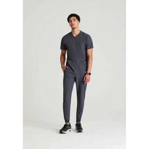 WIS18130 | The SKT193 Thesis Scrub top from Skechers by Barco provides unparalleled comfort in eco-friendly fabrics, designed with an active lifestyle in mind, the round neck gives a unique look for your scrubs. Made with 40% recycled Polyester, the Skechers scrubs are good for the planet and good for you.