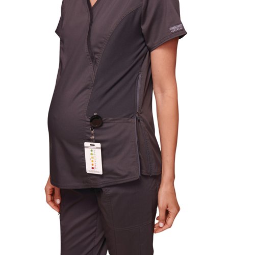 Cherokee Revolution Maternity Top Pewter XS WWE688/PEWT/XS