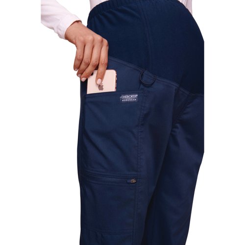 Cherokee Maternity Pull-on Trousers Navy XXS WWE155/NAVY/XXS