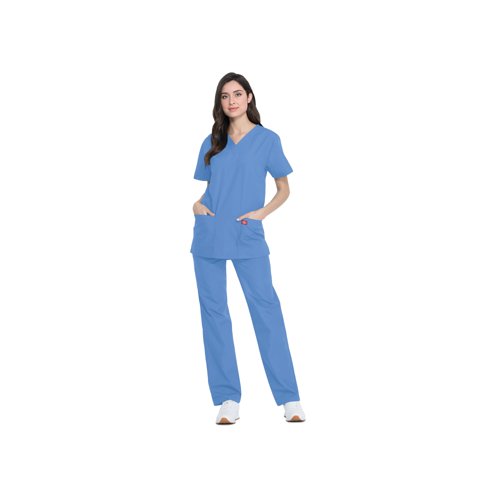 Dickies DKP520C Unisex Scrub Set Top and Trouser Ceil Blue Size S DKP520C/CEIL/S