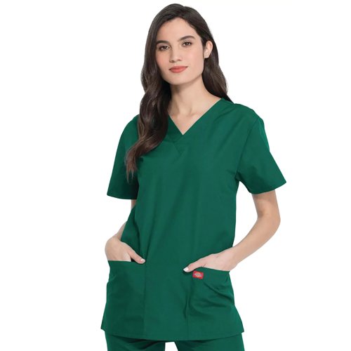 Dickies Unisex Scrub Set Top/Trs Hunter Green XS D DKP520C/HUNT/XS
