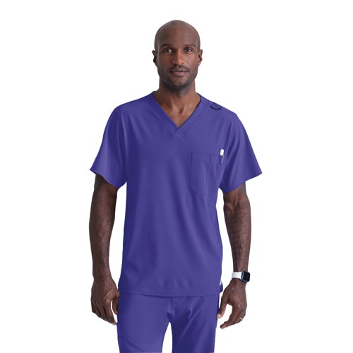 Skechers Unisex V Neck Scrub Top Grape 4XL SK0112/GRAP/4XL
