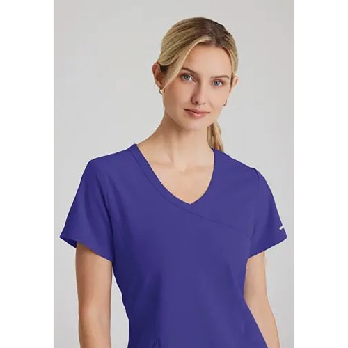 Skechers Womens V-Neck Scrub Top Grape XS SK102/GRAP/XS