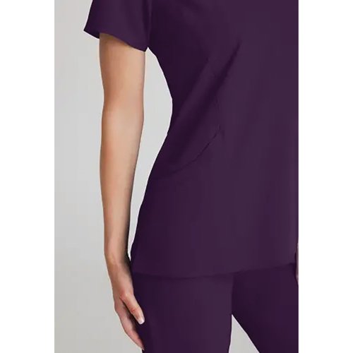 Skechers Womens V-Neck Scrub Top Eggplant XS SK102/EGGP/XS