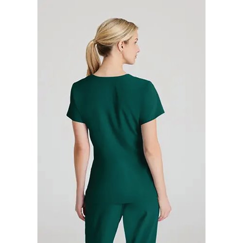 Skechers Womens V-Neck Scrub Top Hunter Green XS S SK102/HUNT/XS