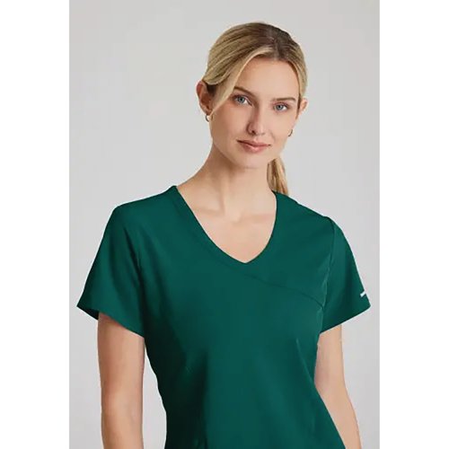 Skechers Womens V-Neck Scrub Top Hunter Green 4XL S SK102/HUNT/4XL