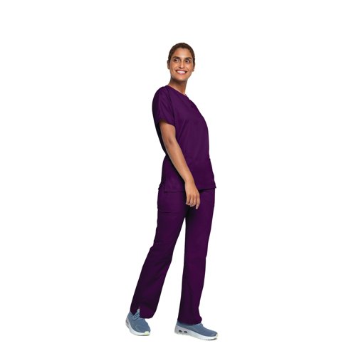 Cherokee Unisex Scrub Top Eggplant 2XL CH4700/EGGP/2XL