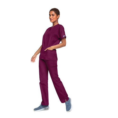 Cherokee Unisex Scrub Top Wine 2XL CH4700/WINE/2XL