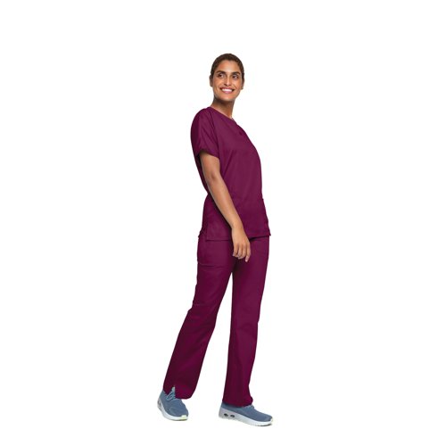 Cherokee Unisex Scrub Top Wine S CH4700/WINE/S