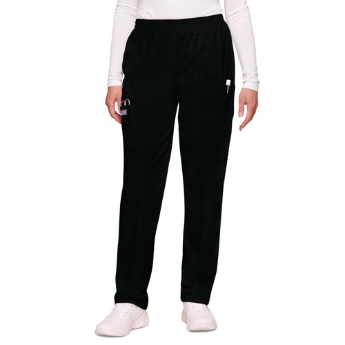 WIS25074 | Designed with a casual unisex style, with the Cherokee 4200 cargo scrub pants, you get an elasticated waist with a natural rise and tapered leg which makes for a perfect fit. The trousers feature two cargo style pockets, a mobile phone pocket and one outside scissor pocket and a small Cherokee Scrubs logo on the right leg.