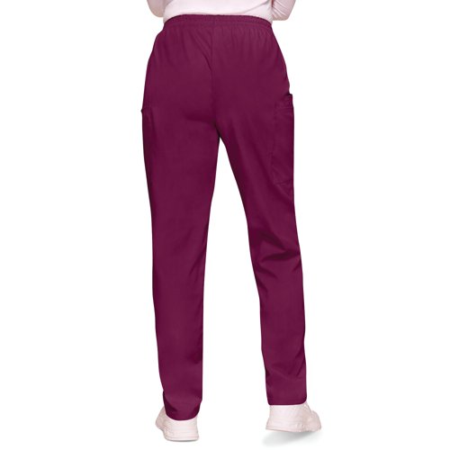 WIS25171 | Designed with a casual unisex style, with the Cherokee 4200 cargo scrub pants, you get an elasticated waist with a natural rise and tapered leg which makes for a perfect fit. The trousers feature two cargo style pockets, a mobile phone pocket and one outside scissor pocket and a small Cherokee Scrubs logo on the right leg.