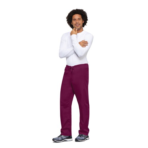 Cherokee Drawstring Scrub Trouser Wine 2XS CH4100/WINE/XXS