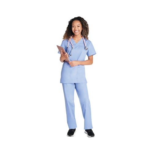 Cherokee WW530C Unisex Scrub Set Top and Trouser Ceil Blue Size 3XL WW530C/CEIL/3XL