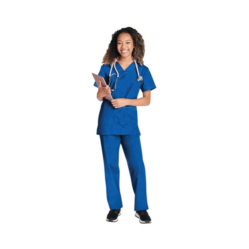 Cherokee WW530C Unisex Scrub Set Top and Trouser Royal Blue Size XXS WW530C/ROYA/XXS