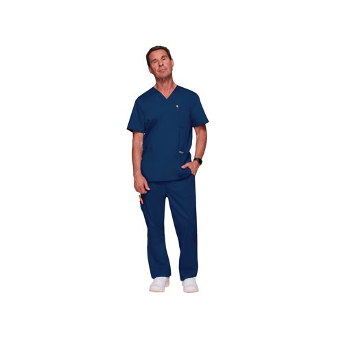 Cherokee Revolution WW670 V Neck Scrub Top Navy Size S CHWW670/NAVY/S