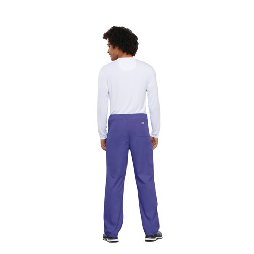 WIS29025 | Perfect for healthcare professionals, the Cherokee 4100 Unisex Scrub Trouser combines comfort and functionality. These versatile trousers feature an adjustable drawstring waist, practical cargo pocket with mobile phone compartment, and durable 65% polyester 35% cotton fabric. Machine washable up to 60 degrees. These scrubs deliver both style and practicality for medical workplace needs.