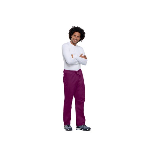 Cherokee Unisex Drawstring Scrub Trousers Wine 4XL CH4100/WINE/4XL