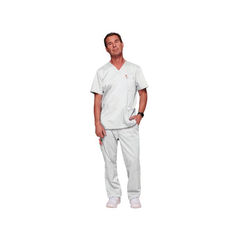 Cherokee Revolution WW670 V Neck Scrub Top White Size XL CHWW670/WHIT/XL