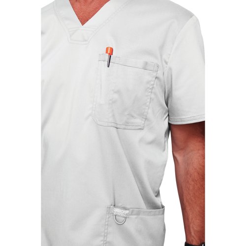 WIS29147 | A classic fit V neck scrub top from the Cherokee Revolution range. This is a classic fit scrub top in sizes XXS-3XL to suit all body shapes and sizes. This top is designed with comfort and practicality in mind, with 3 pockets, a bungee loop and side vents.