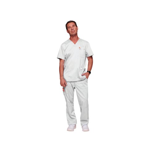 Cherokee Revolution WW670 V Neck Scrub Top White Size XXS CHWW670/WHIT/XXS