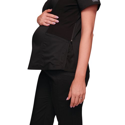 WIS30089 | A Maternity Scrub top in a mock wrap style for ultimate comfort, the maternity range from Cherokee Revolution is designed to grow with you so you should order your pre pregnancy size.