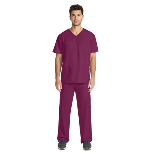 WIS32108 | Experience professional healthcare workwear with the Cherokee Originals Ultra Unisex V-Neck Scrub Top. Engineered with advanced PROTX2 fabric technology, this versatile scrub offers antimicrobial protection and superior comfort. Two spacious patch pockets, two-way mechanical stretch, and a classic unisex fit make this the ultimate choice for medical professionals seeking practical, stylish, and hygienic workwear. Machine washable for easy maintenance.