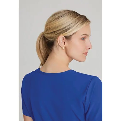 WIS36657 | The SK102 Female Reliance V neck scrub top is a modern design great for stylish healthcare staff. With 7 recycled bottles in every top.