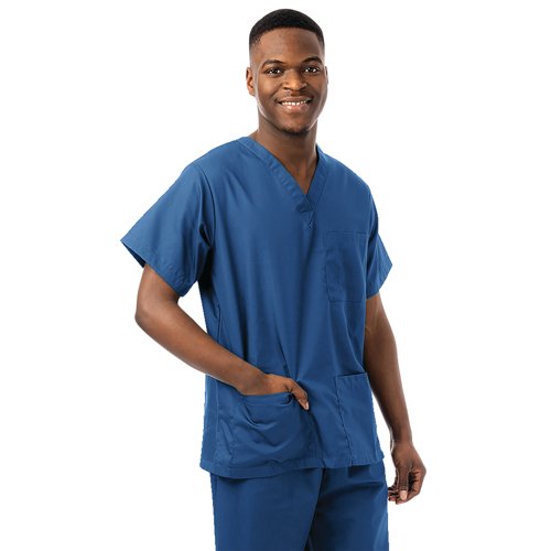 334LW Unisex Lightweight Scrub Top Cornflower Size L 334LW/CORN/L