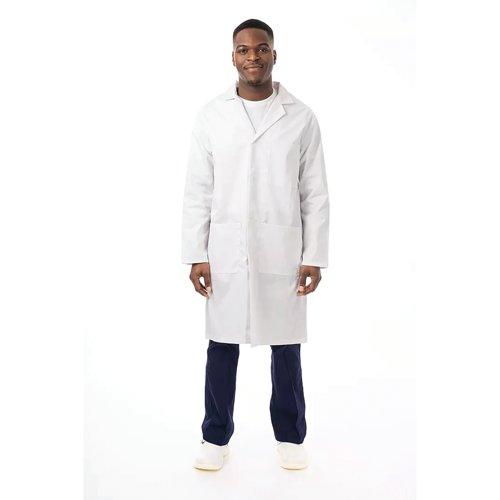 Work in Style Prof Unisex Laboratory Coat White 38 EEUNC/WHIT/38