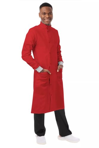 Howie Lab Coat: Premium Professional Workwear - Comfortable, Functional & Available in 9 Colours Red