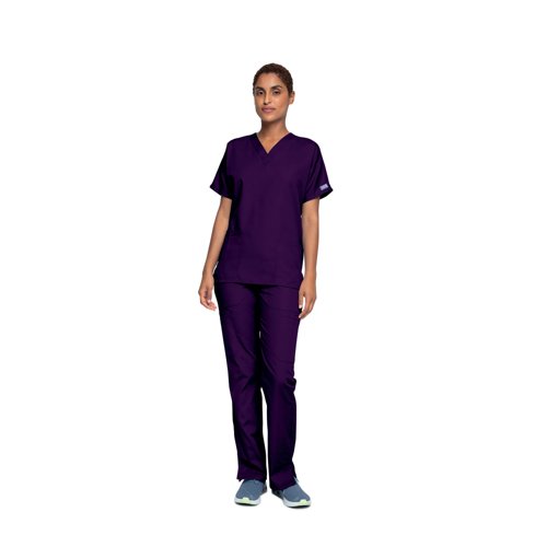 Cherokee Unisex Scrub Top Eggplant 5XL CH4700/EGGP/5XL