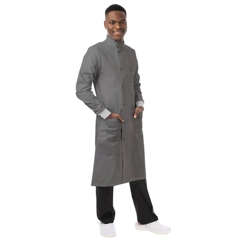 Work in Style Howie Laboratory Coat Tall Silver 48 EEHWCT/SILV/48