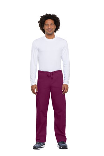 Cherokee Unisex Drawstring Scrub Trousers Wine S CH4100/WINE/S