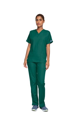 Cherokee Unisex Scrub Top Hunter Green 2XL CH4700/HUNT/2XL