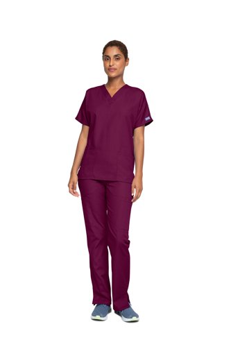 Cherokee Unisex Scrub Top Wine 2XL CH4700/WINE/2XL