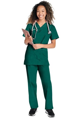 Cherokee Originals Unisex Medical Scrub Set - Comfortable, Practical Healthcare Uniform Hunter Green