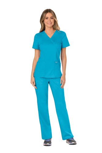 Cherokee Revolution WW610 Mock Wrap Top: Professional Medical Scrub with Ultimate Comfort and Functi
