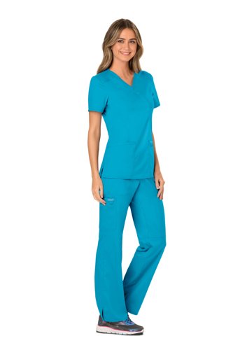 Cherokee Revolution WW610 Mock Wrap Top: Professional Medical Scrub with Ultimate Comfort and Functi