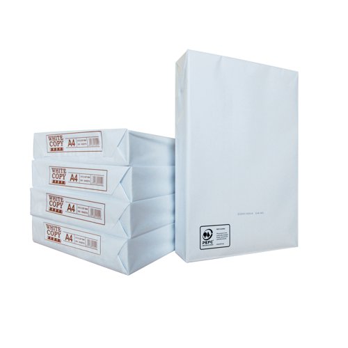 This A4 white copier paper provides you with high value and high quality. Each page of paper provides a solid surface for ink and toner, making it ideal for use with laser and inkjet printers. The pure and white surface provides an unbeatable backdrop for letters, business reports and emails. Made using virgin fibre. Chlorine-free.