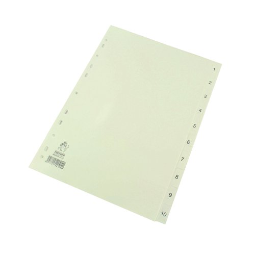 A4 White 1-10 Polypropylene WX01353