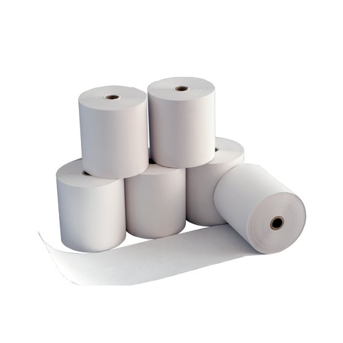 These till rolls use quality white paper suitable for ultra-fast and effective thermal printing. Keep your business running smoothly and efficiently with this pack of 20 rolls. Complete with a warning strip when running low, each roll measures 80mmx70mm, with a 12.7mm core for use in compatible cash registers and till machines. Although this product is designed to be highly cost-effective and economical, there is no compromise when it comes to quality.