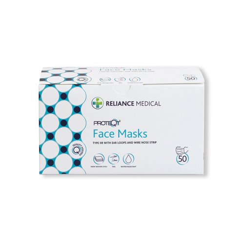 Disposable 3-Ply Face Masks Half Face (Pack of 50) WX120520