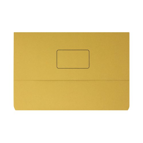 Document Wallet 220gsm Foolscap Yellow (Pack of 50) 45919EAST