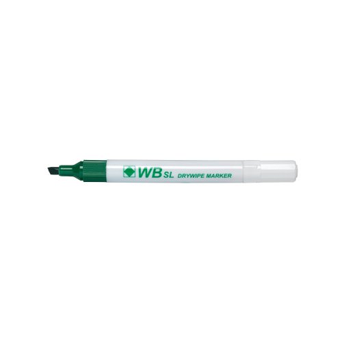 Green Chisel Tip Whiteboard Marker (Pack of 10) WX26009 | 